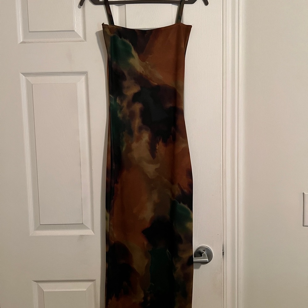 Watercolour Zara Midi Dress